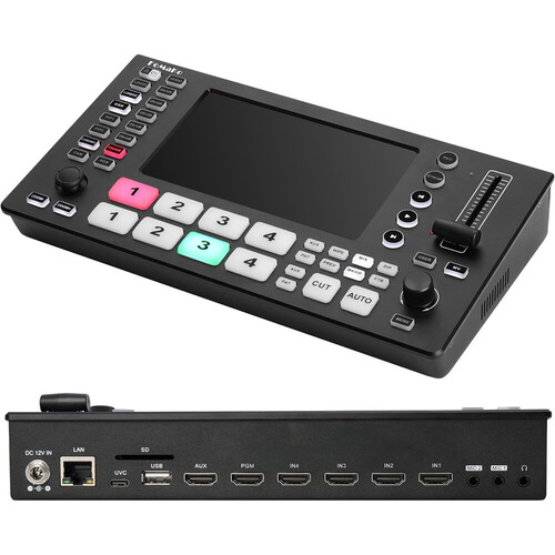 FoMaKo M3 4K HDMI Video Live Streaming Switcher/Mixer with 5.5" LCD Monitor