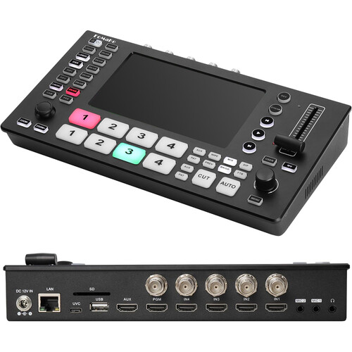 FoMaKo M4 4K HDMI/SDI Video Live Streaming Switcher/Mixer with 5.5" LCD Monitor