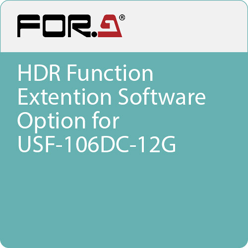 For.A HDR Function Extention Software Option for USF-106DC-12G