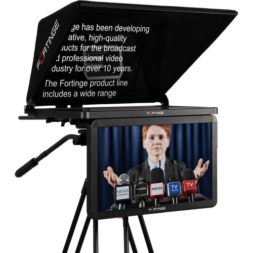 Fortinge 21" PROX Series Studio Prompter Set with HDMI, BNC, and VGA Inputs (High Brightness)