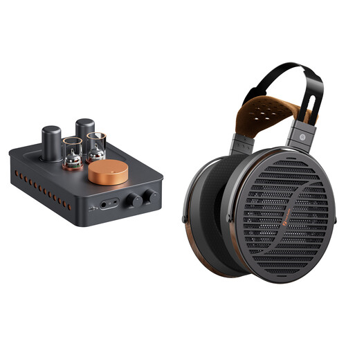 Fosi Audio GR70 Tube Headphone Amplifier and Preamp Kit with i5 Open-Back Planar Magnetic Headphones