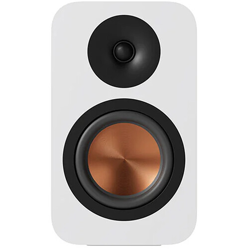 Fosi Audio SP601 Orange Version 2-Way Bookshelf Speakers (White with Orange Woofers, Pair)