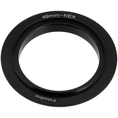 FotodioX 49 mm Reverse Mount Macro Adapter Ring for Sony E-Mount Cameras