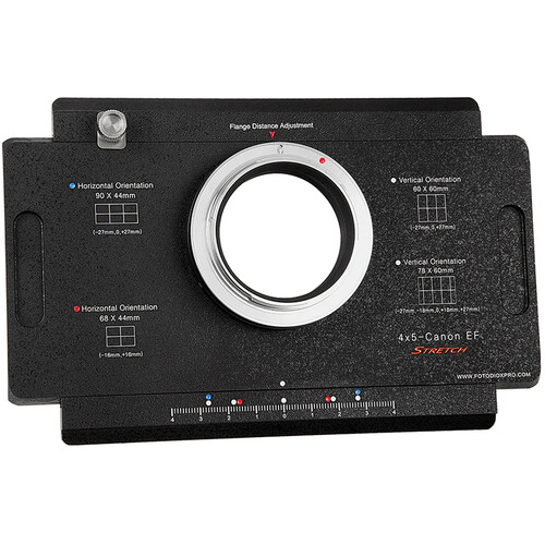 FotodioX Multi-Position Stitching Adapter for Canon EF-Mount Camera to View Camera with Graflok Back