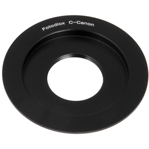 FotodioX Mount Adapter with Focus Confirmation Chip for C-Mount Lens to Canon EOS Camera