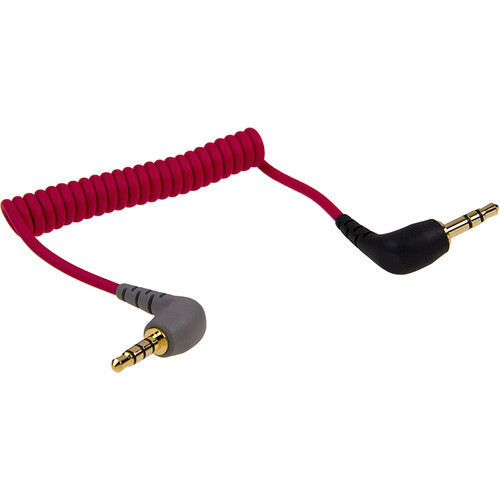 FotodioX SC7 3.5mm TRS Male to 3.5mm TRRS Male Coiled Patch Cable
