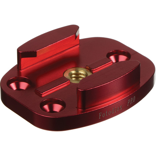 FotodioX Quick Release Mount with Screw Holes for GoPro (Red)