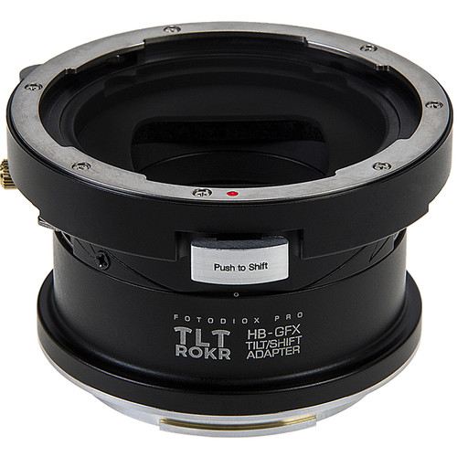 FotodioX Pro TLT ROKR Tilt-Shift Lens Mount Adapter for Hasselblad V-Mount Lens to Fujifilm G-Mount GFX Camera