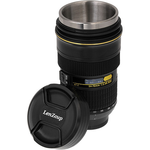 FotodioX LenZcup Replica Zoomable Nikkor AF-S 24-70mm f/2.8G ED Lens Thermo Cup (Black)