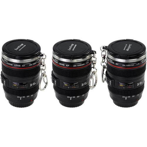 FotodioX LenZcup Canon EF 24-105mm f/4L IS USM Replica Shot Glass Keychains (Set of 3)