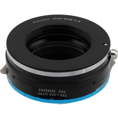 FotodioX Pro Shift Lens Mount Double Adapter (M42 Type 1 & 2/Canon EF to Sony E)