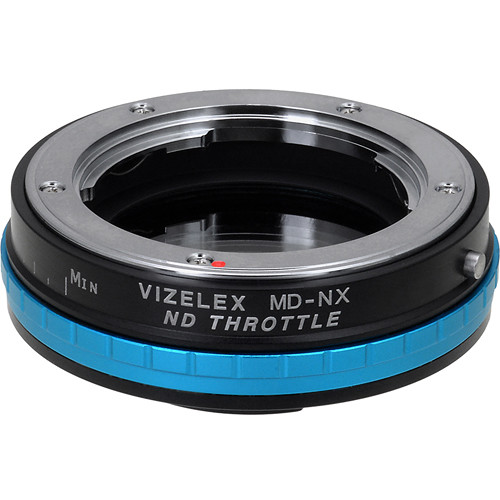 FotodioX Vizelex ND Throttle Minolta MD/MC/SR Rokkor Lens to Samsung NX Camera Lens Mount Adapter with Built-in Variable ND Filter