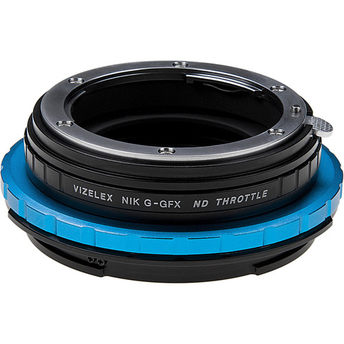 FotodioX Vizelex Cine ND Throttle Lens Mount Adapter for Nikon F-Mount, G-Type Lens to FUJIFILM G-Mount Camera