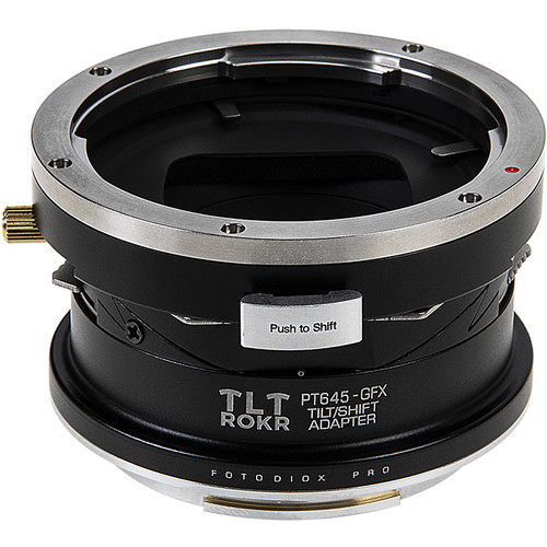 FotodioX Pro TLT ROKR Tilt-Shift Lens Mount Adapter for Pentax 645-Mount Lens to Fujifilm G-Mount GFX Camera