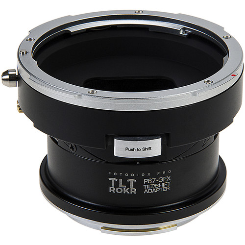 FotodioX Pro TLT ROKR Tilt-Shift Lens Mount Adapter for Pentax 6x7 Mount Lens to Fujifilm G-Mount GFX Camera