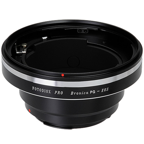 FotodioX Pro Lens Mount Adapter with Generation v10 Focus Confirmation Chip for Bronica PG-Mount Lens to Canon EF or EF-S Mount Camera