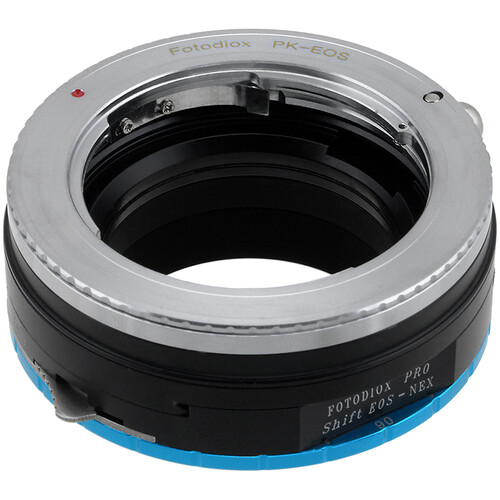 FotodioX Pro Shift Lens Mount Double Adapter (Pentax K/Canon EF to Sony E)