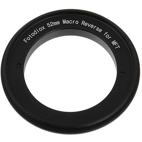 FotodioX 52mm Reverse Mount Macro Adapter Ring for Micro Four Thirds-Mount Cameras