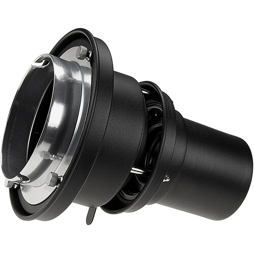 FotodioX Universal Gobo Image Projection Attachment for Elinchrom Bayonet Lights w/ Built-In Gobo Holder & Aperture Iris