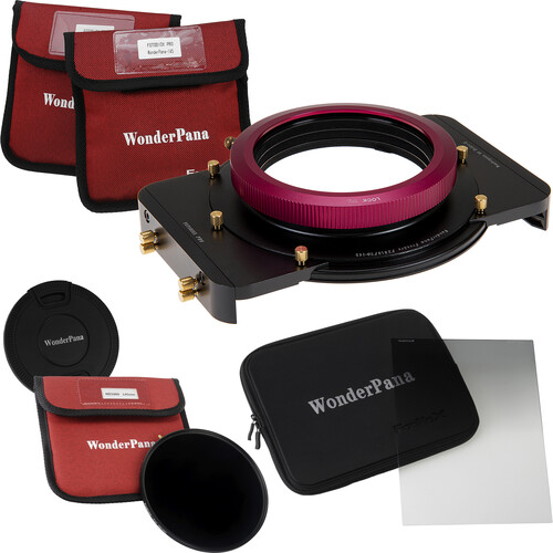 FotodioX WonderPana FreeArc Core Unit Kit for FUJIFILM 8-16mm Lens with 145mm Solid Neutral Density 3.0 and 6.6 x 8.5" Soft-Edge Graduated Neutral Density 0.6 Filters