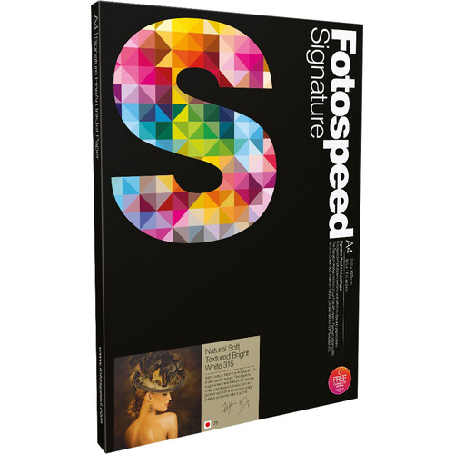 Fotospeed Natural Soft Textured Bright White Inkjet Paper (13 x 19", 25 Sheets)