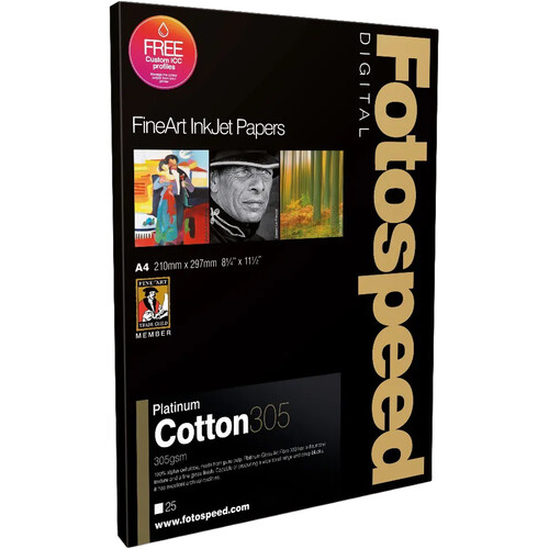 Fotospeed Platinum Cotton Inkjet Paper (24" x 50' Roll)