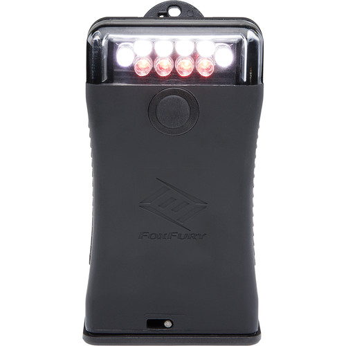 FoxFury Scout Clip Light with Red & White LEDs (Black)