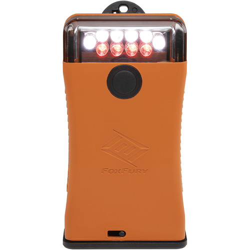 FoxFury Scout Clip Light with Red & White LEDs (Orange)