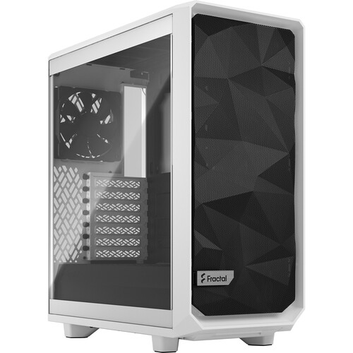Fractal Design Meshify 2 Compact Mid-Tower Case (White, Clear Window)