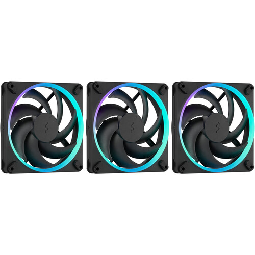 PCパーツ Fractal Design Momentum RGB 3-pack Black Fractal Design Momentum 14 RGB 140mm Fan FD-F-MR1-1403 B&H Photo