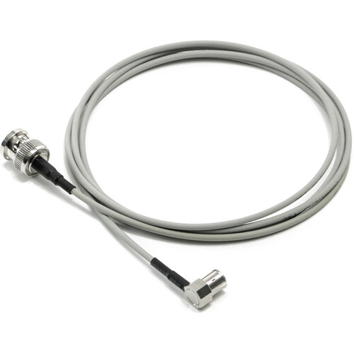 FREEFLY Low-Profile Right-Angle Connector to Locking BNC SDI Cable (4.7')