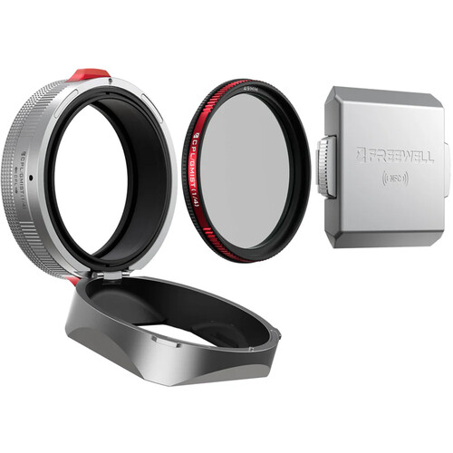 Freewell Real Lens Hood for FUJIFILM X100 Series with CPL/Black Mist Filter (Silver)