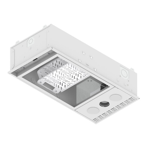 FSR CB-12P-MLS 1 x 2' Ceiling Enclosure with Pole -MLS - Prewired with 5 AC Outlets