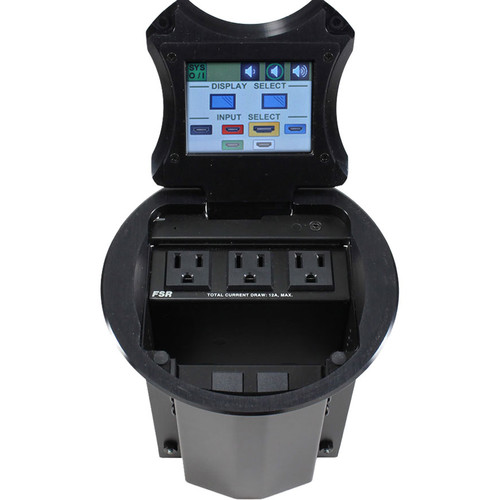 FSR HuddleVU FLEX 6" Table Box HDMI Collaboration System with 8x8 Matrix Switcher