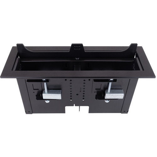 FSR RT6-R2-ABK Unity Rectangle In-Table Box for T6 Brackets & TBRT Cable Retractors (Black)