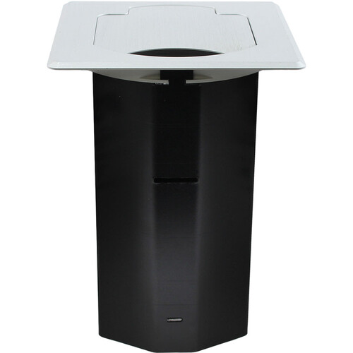 FSR T3-PC1DCP 3.5" Cable Pull Square Table Box (Aluminum)