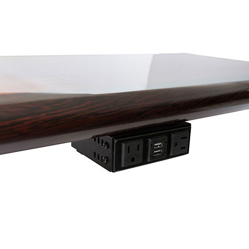 FSR Pre-Wired Under-Table Mount for T6-LB-AC2CH Bracket (Black)