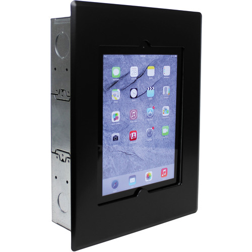 FSR Flush Mount with Back Box and Cover for iPad 2/3/4 (Black)