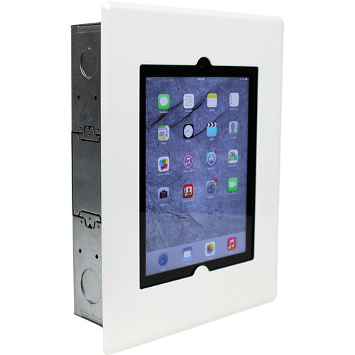FSR Flush Mount with Back Box and Cover for iPad 2/3/4 (White)