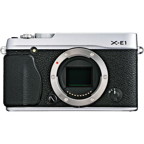 FUJIFILM X-E1 Mirrorless Digital Camera (Body Only, Silver)