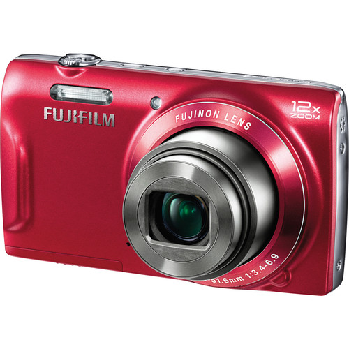 FUJIFILM FinePix T550 Digital Camera (Red) 16309393 B&H Photo