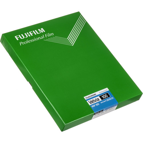 FUJIFILM Fujichrome Velvia 100 Professional RVP 100 Color Transparency Film (8 x 10", 20 Sheets)