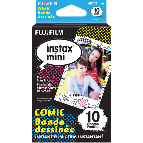 FUJIFILM instax mini Instant Film (Comic, 10 Exposures, Expired 08/2018)