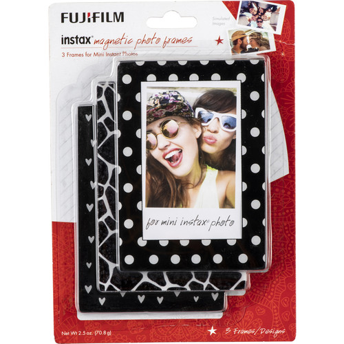 FUJIFILM INSTAX 3-Pack Magnetic Frames (Black and White)