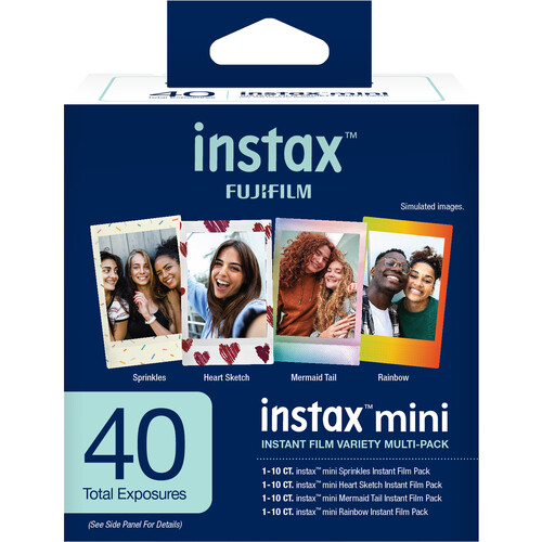 FUJIFILM instax mini Instant Film Variety Value Pack (40 Exposures, 2025)