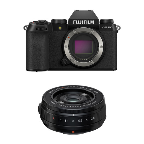 FUJIFILM X-S20 Mirrorless Camera with 23mm f/2.8 Lens 600025011