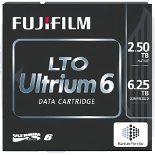 FUJIFILM LTO Ultrium 6 Custom Bar-Code Labeled Data Cartridge (Library Pack of 20)