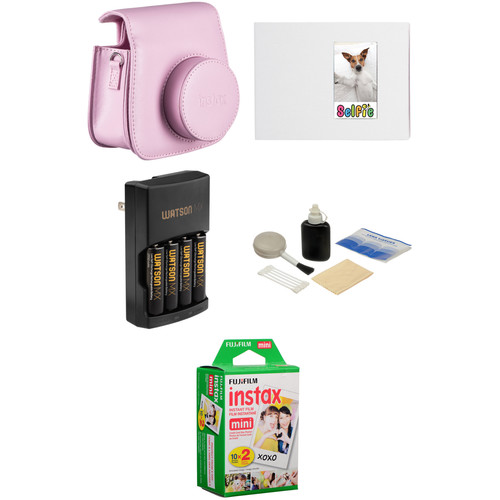 FUJIFILM Complete Accessory Kit for INSTAX Mini 8 Camera (Pink)