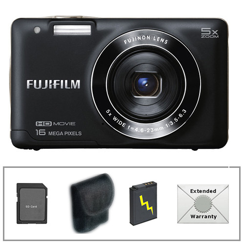 FUJIFILM FinePix JX680 ブラック コンパクトデジタルカメラ FUJIFILM FinePix JX680 Digital Camera Deluxe Kit (Black) B&H