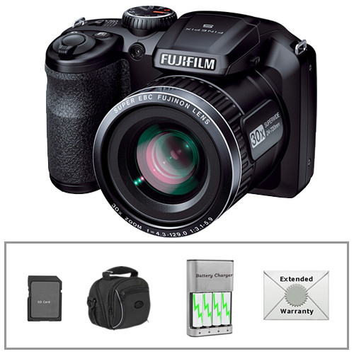 FUJIFILM FinePix S4800 Digital Camera Deluxe Kit B&H Photo Video